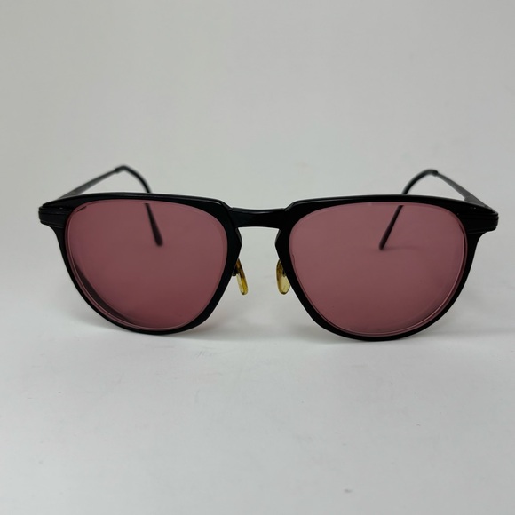 Vintage Safilo '90 Elasta Eyeglasses SP3630 FRAMES ONLY Italy Black Aviator - Picture 1 of 16